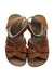 A Brown Sandals from Salt-Water in size 4T for neutral. (Back View)