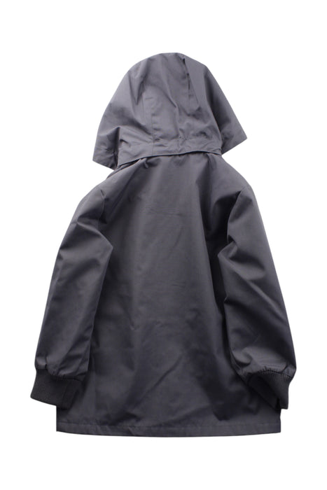 A Grey Rain Jackets from Mini Rodini in size 3T for neutral. (Back View)