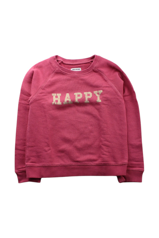 A Pink Crewneck Sweatshirts from Zadig & Voltaire in size 8Y for neutral. (Front View)