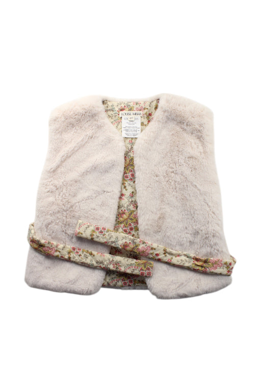 A Multicolour Outerwear Vests from Louise Misha in size 6T for girl. (Front View)