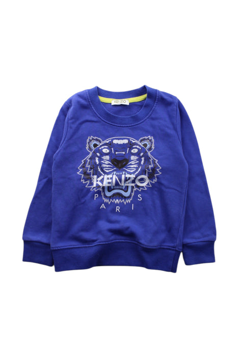 A Blue Sweatshirts from Kenzo in size 3T for boy. (Front View)