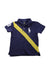 A Navy Short Sleeve Polos from Polo Ralph Lauren in size 3T for boy. (Front View)