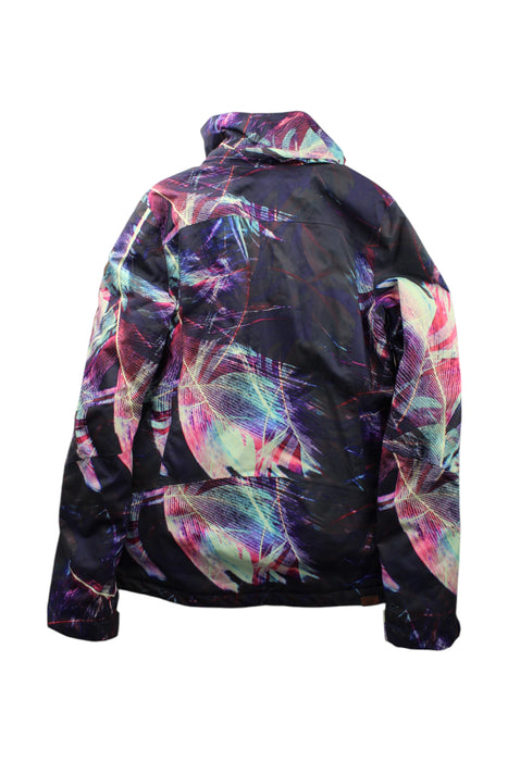 A Multicolour Ski Jackets from Roxy in size 14Y for girl. (Back View)