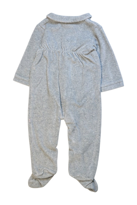A Grey Onesies from Jacadi in size 6-12M for neutral. (Back View)