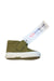 A Green Booties from Superga in size 12-18M for neutral. (Front View)