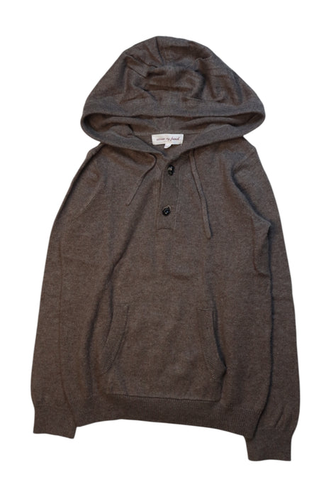 A Grey Hooded Sweatshirts from Excuse My French in size 6T for neutral. (Front View)