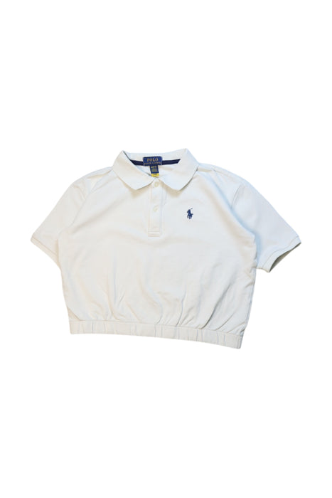 A White Short Sleeve Polos from Polo Ralph Lauren in size 8Y for neutral. (Front View)