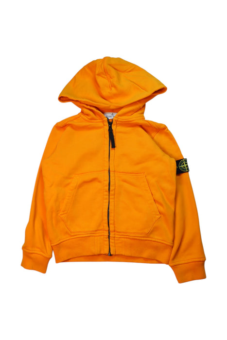 A Orange Hooded Sweatshirts from Stone Island in size 4T for neutral. (Front View)