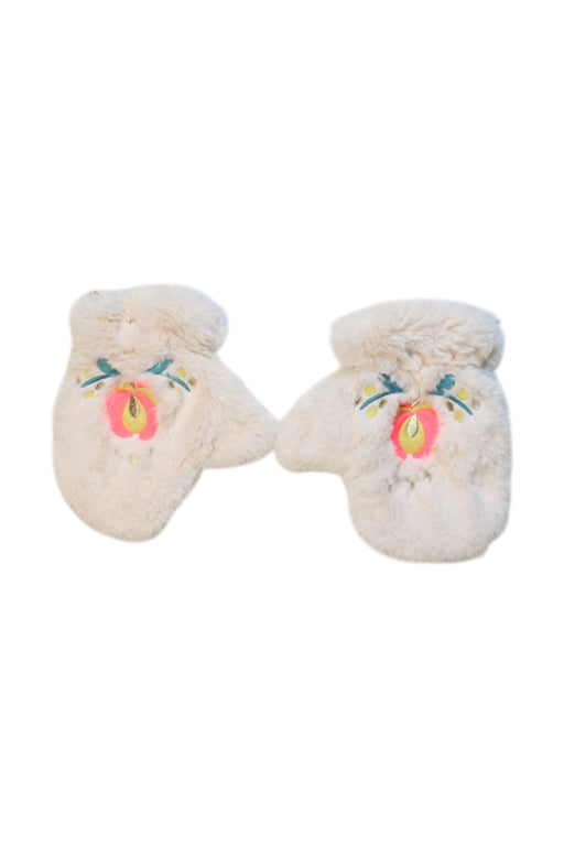 A Ivory Gloves & Mittens from Louise Misha in size 5T for girl. (Front View)