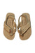 A Beige Flip Flops from Rainbow Sandals in size 5T for neutral. (Back View)