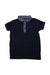 A Navy Short Sleeve Polos from Mayoral in size 5T for boy. (Front View)