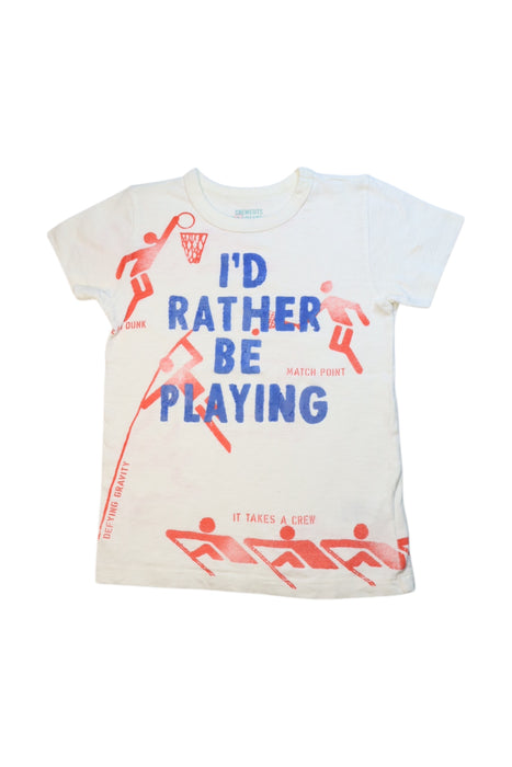A White Short Sleeve T Shirts from Crewcuts in size 4T for neutral. (Front View)