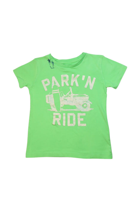 A Green Short Sleeve T Shirts from Crewcuts in size 4T for neutral. (Front View)