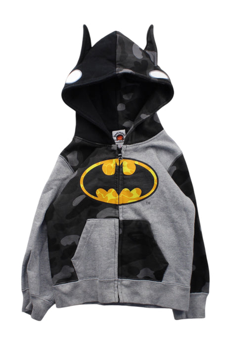 A Grey Hooded Sweatshirts from BAPE KIDS in size 2T for neutral. (Front View)