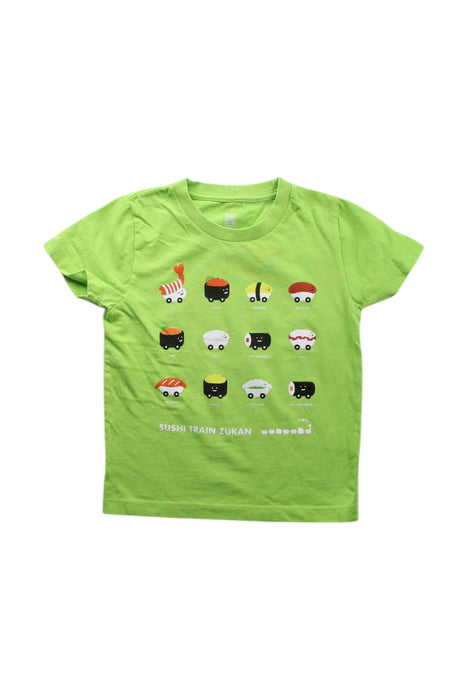 A Green Short Sleeve T Shirts from Graniph in size 4T for neutral. (Front View)