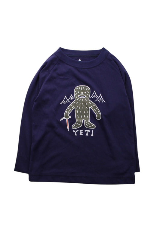 A Navy Long Sleeve T Shirts from Mont-bell in size 2T for neutral. (Front View)