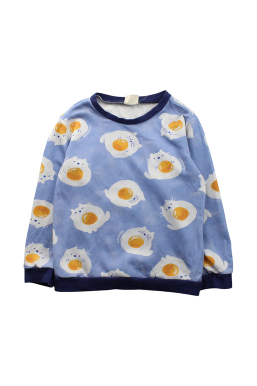 A Blue Sweatshirts from Momonittu in size 6T for neutral. (Front View)