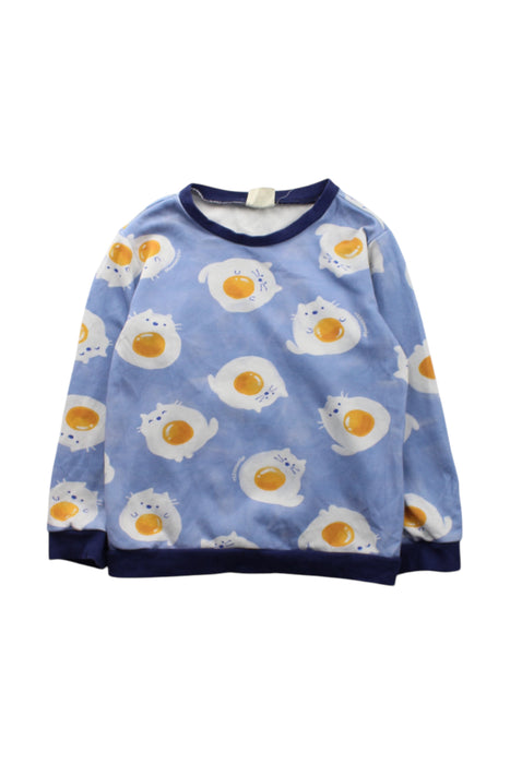 A Blue Sweatshirts from Momonittu in size 6T for neutral. (Front View)
