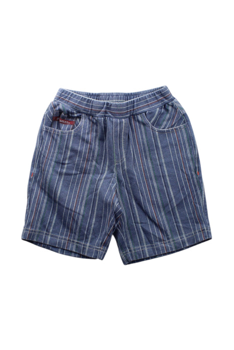 A Blue Shorts from Momonittu in size 6T for neutral. (Front View)