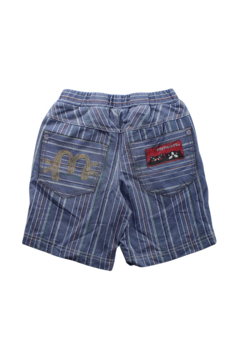 A Blue Shorts from Momonittu in size 6T for neutral. (Back View)