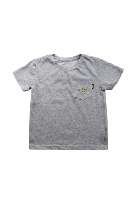 A Grey Short Sleeve T Shirts from The North Face in size 4T for neutral. (Front View)