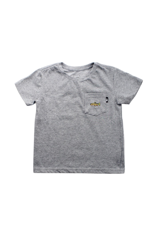 A Grey Short Sleeve T Shirts from The North Face in size 4T for neutral. (Front View)