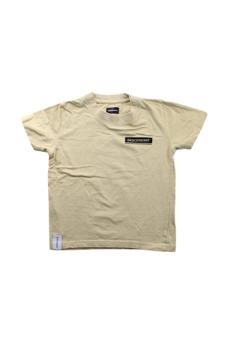 A Beige Short Sleeve T Shirts from Descendant in size 4T for neutral. (Front View)