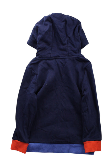 A Navy Hooded Sweatshirts from Momonittu in size 6T for neutral. (Back View)