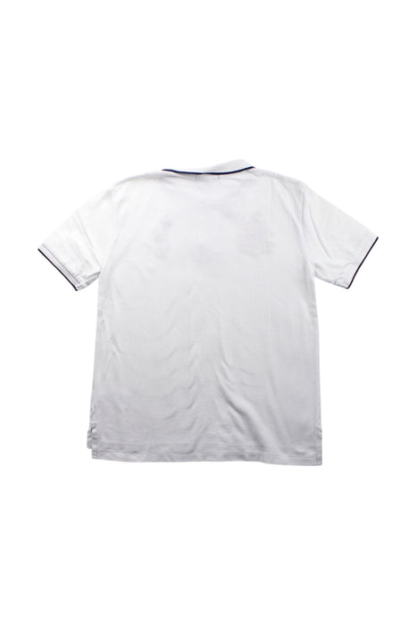 A White Short Sleeve Polos from Polo Ralph Lauren in size 10Y for boy. (Back View)
