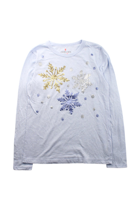 A Grey Long Sleeve T Shirts from Crewcuts in size 14Y for girl. (Front View)