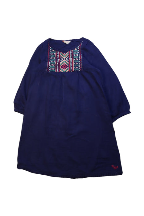 A Navy Long Sleeve Dresses from Roxy in size 8Y for girl. (Front View)