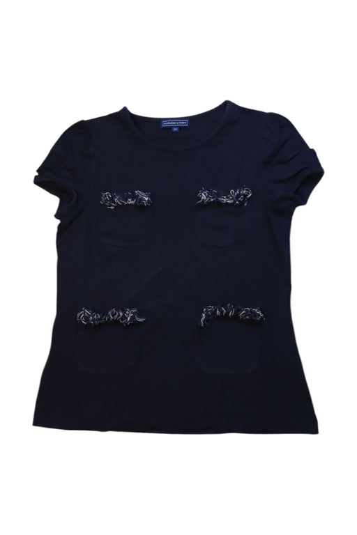 A Black Short Sleeve Tops from Nicholas & Bears in size 12Y for girl. (Front View)
