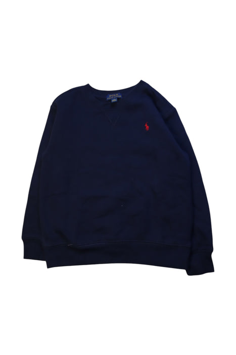 A Navy Crewneck Sweatshirts from Polo Ralph Lauren in size 6T for neutral. (Front View)