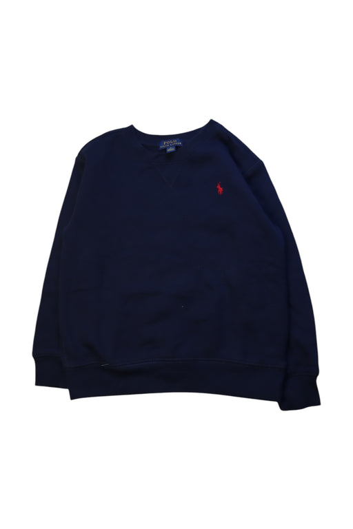 A Navy Crewneck Sweatshirts from Polo Ralph Lauren in size 6T for neutral. (Front View)