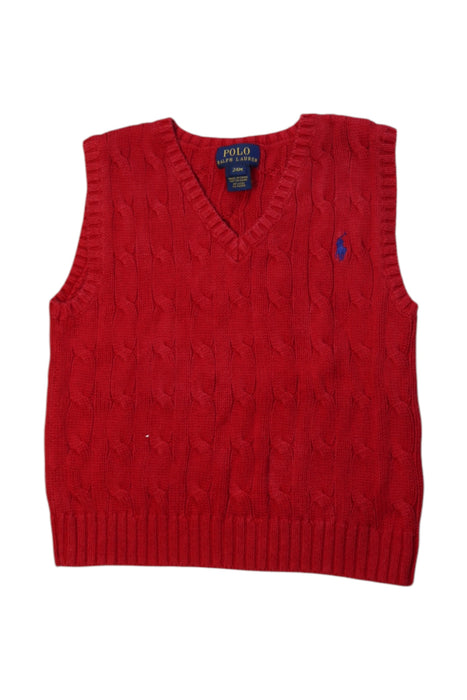 A Red Sweater Vests from Polo Ralph Lauren in size 18-24M for neutral. (Front View)