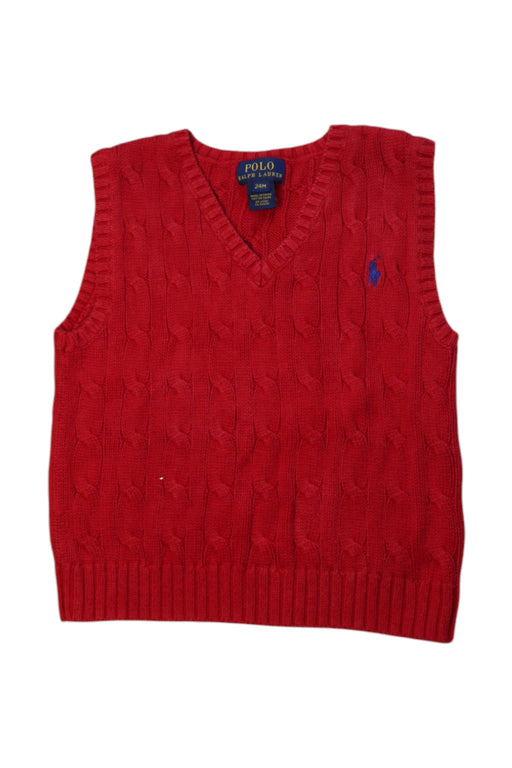 A Red Sweater Vests from Polo Ralph Lauren in size 18-24M for neutral. (Front View)