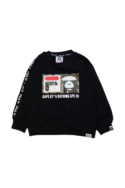 A Black Crewneck Sweatshirts from Bape by A Bathing Ape in size 4T for neutral. (Front View)