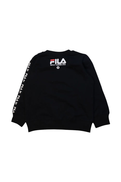 A Black Crewneck Sweatshirts from Bape by A Bathing Ape in size 4T for neutral. (Back View)