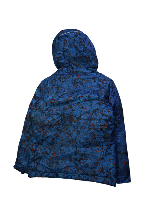 A Blue Rain Jackets from Columbia in size 6T for neutral. (Back View)