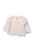 A Ivory Cardigans from Petit Bateau in size 12-18M for neutral. (Front View)