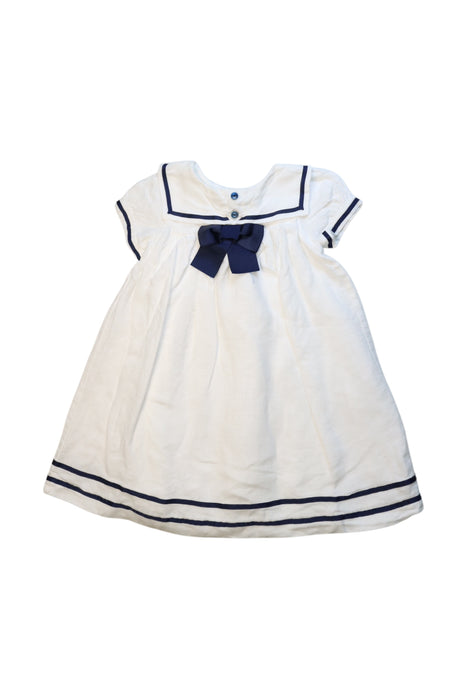 A White Short Sleeve Dresses from John Lewis in size 12-18M for girl. (Front View)