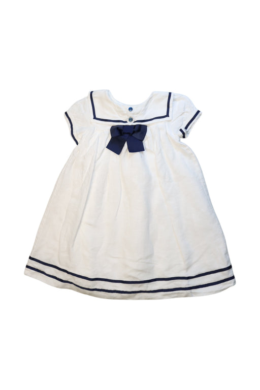 A White Short Sleeve Dresses from John Lewis in size 12-18M for girl. (Front View)