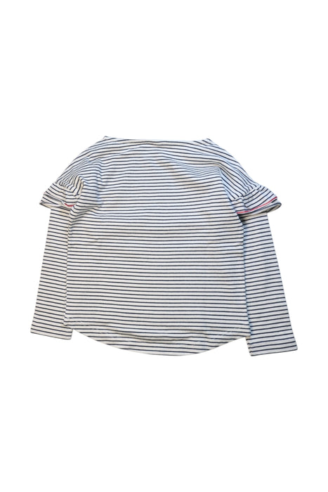 A White Long Sleeve Tops from Petit Bateau in size 6T for girl. (Back View)
