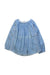 A Blue Long Sleeve Tops from Chloe in size 4T for girl. (Front View)