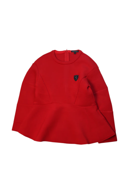 A Red Long Sleeve Dresses from Ferrari in size 5T for girl. (Front View)