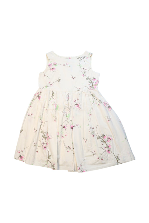A White Sleeveless Dresses from Bonpoint in size 4T for girl. (Front View)