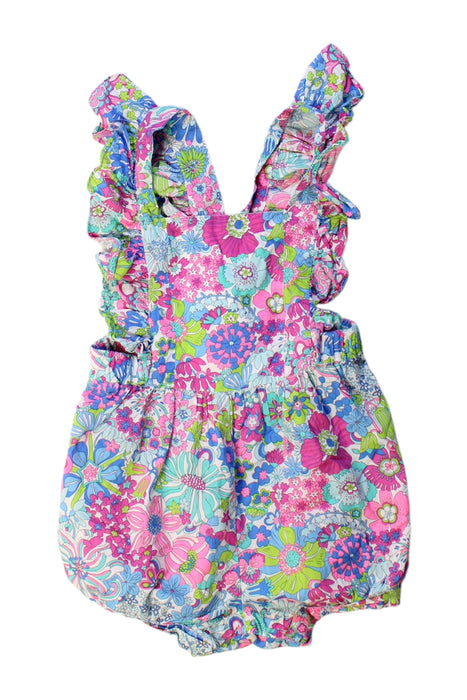A Multicolour Sleeveless Rompers from Jacadi in size 12-18M for girl. (Front View)