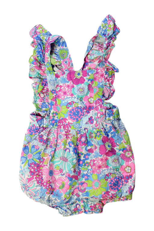 A Multicolour Sleeveless Rompers from Jacadi in size 12-18M for girl. (Front View)