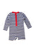 A Navy Long Sleeve Rompers from Jacadi in size 12-18M for boy. (Back View)