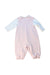 A Pink Long Overalls from Chickeeduck in size 12-18M for girl. (Back View)